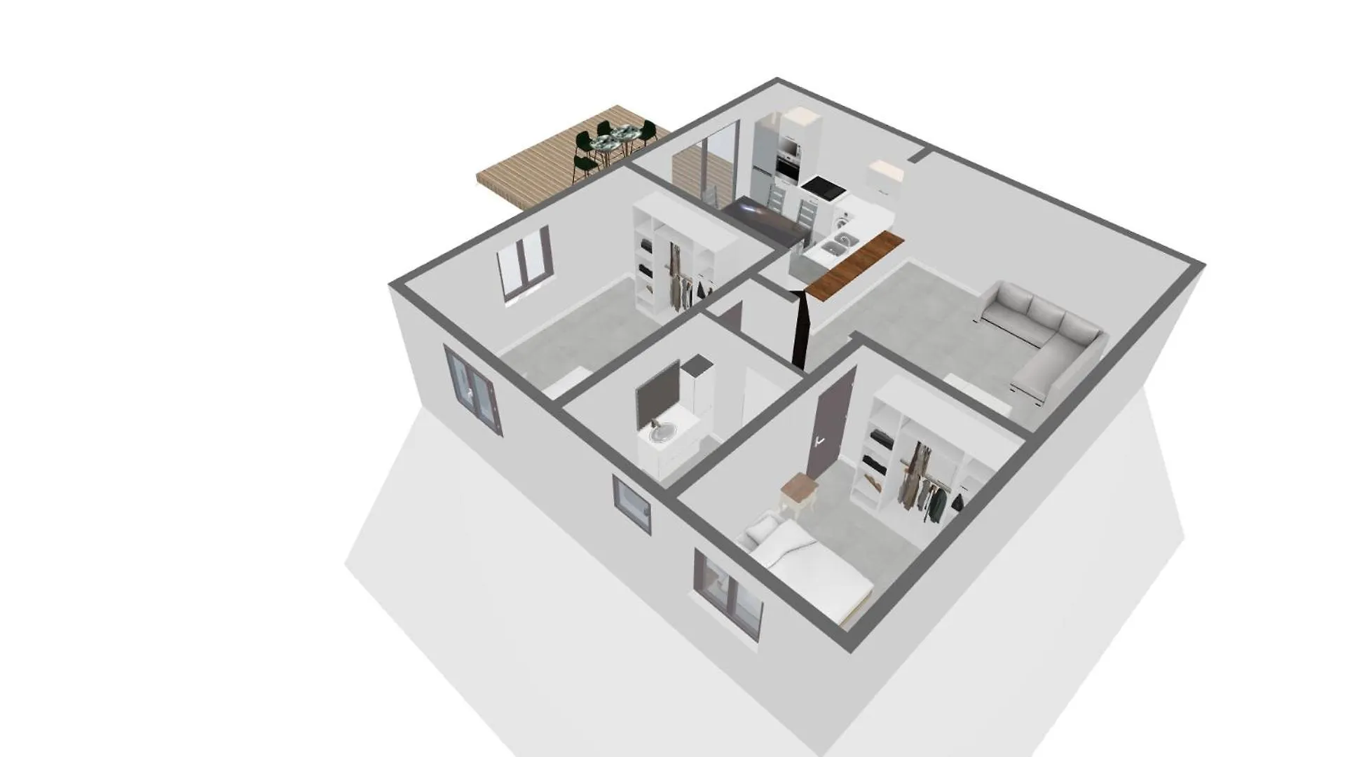 Elegant Appartement T3 Chataigne : Spacieux Sainte-Luce Apartment